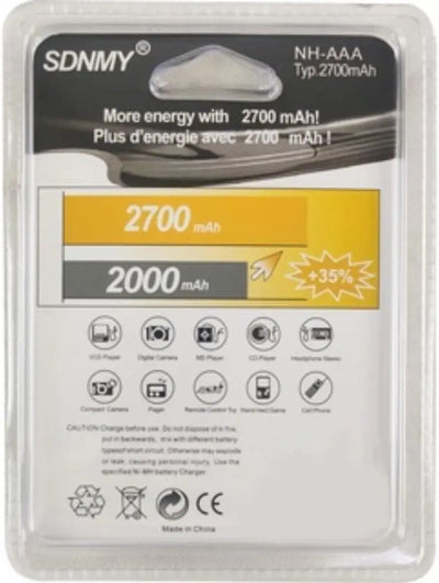 Kit Carregador de Pilhas e Baterias AA/ AAA/ 9v + 4 Pilhas AA 4700mAh Recarregáveis