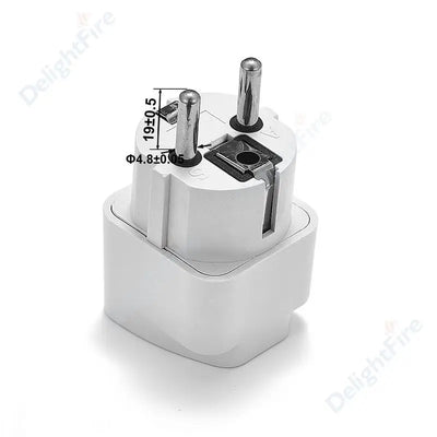 KR Plug Adapter Multifunction Universal AU UK US To EU Electrical Socket Type E/F France Spain Plug Travel Adapter AC Outlet