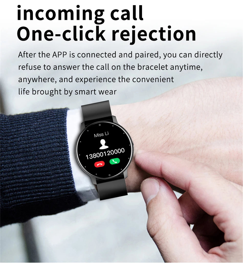 2024 Smart Watch Ladies Full Touch Screen Sports Fitness Watches  Waterproof Bluetooth Call Men Smartwatch Women For Android IOS