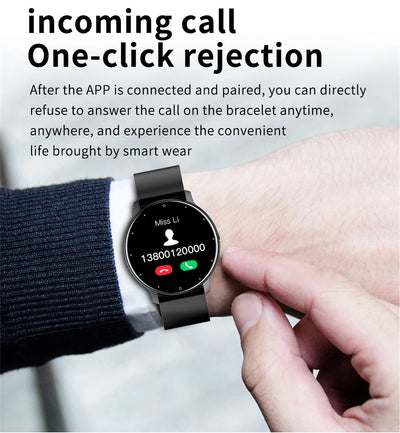 2024 Smart Watch Ladies Full Touch Screen Sports Fitness Watches  Waterproof Bluetooth Call Men Smartwatch Women For Android IOS