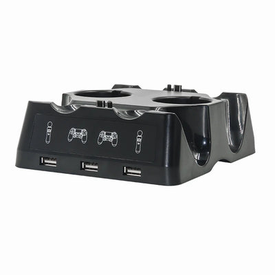 4 in 1 Controller Charging Dock Station Stand for Playstation PS4 PSVR VR Move Quad Charger for PlayStation MOVE Controller