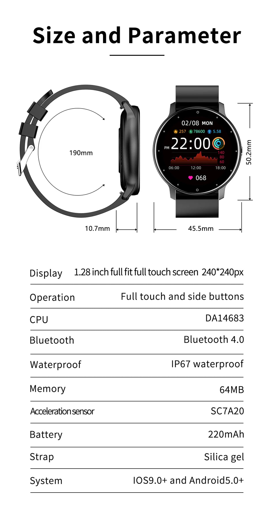 2024 Smart Watch Ladies Full Touch Screen Sports Fitness Watches  Waterproof Bluetooth Call Men Smartwatch Women For Android IOS