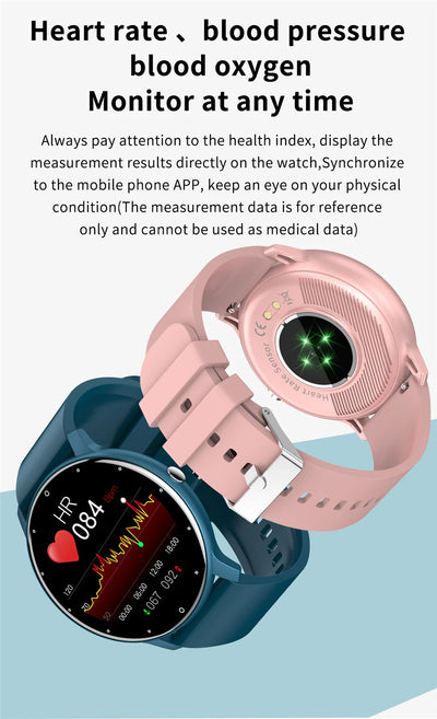 2024 Smart Watch Ladies Full Touch Screen Sports Fitness Watches  Waterproof Bluetooth Call Men Smartwatch Women For Android IOS