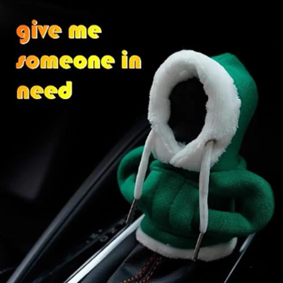 Hoodie Sweatshirt Gear Winter Hand Sweat Prevention Shift Knob Cover
