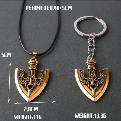 Anime JOJOS BIZARRE ADVENTURE Necklace Kujo Jotaro Arrow Metal Pendant Chain Choker Necklaces Charm Gifts Jewelry collares
