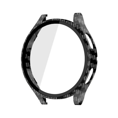 Glass+case for Samsung Galaxy Watch 4/5/6 44mm 40mm,All-Around Screen Protector Hard PC Bumper Tempered Glass for Galaxy watch 6