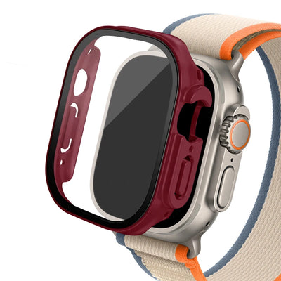 Glass+ Cover For Apple Watch case Ultra 2 49mm smartwatch Bumper+Screen Protector Tempered iwatch series apple watch Accessories