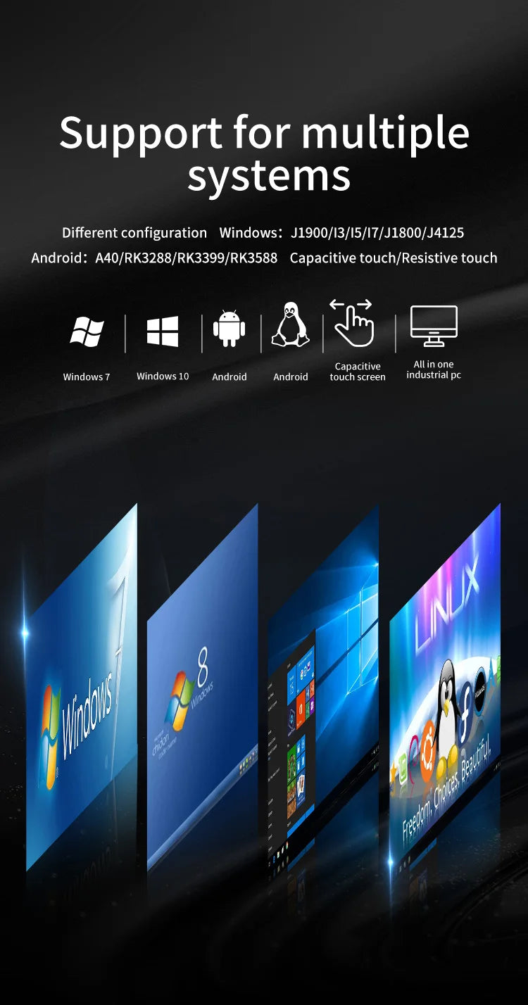 Waterproof Brightness Capacitive TouchScreen True Flat X86 Price 10.1Inch Embedded Industrial Tablet Computer Panel PC