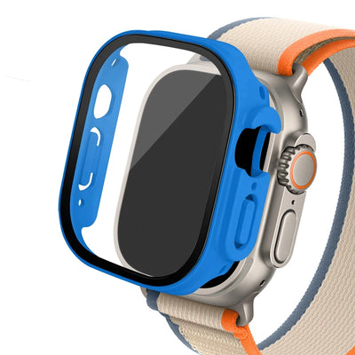 Glass+ Cover For Apple Watch case Ultra 2 49mm smartwatch Bumper+Screen Protector Tempered iwatch series apple watch Accessories