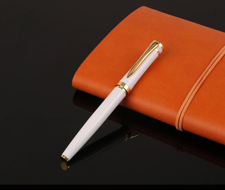 Luxury Metal Ball Point Pen Clip Signature Ballpoint Pens for Business Writing Office Stationery Customized Logo Name Gift