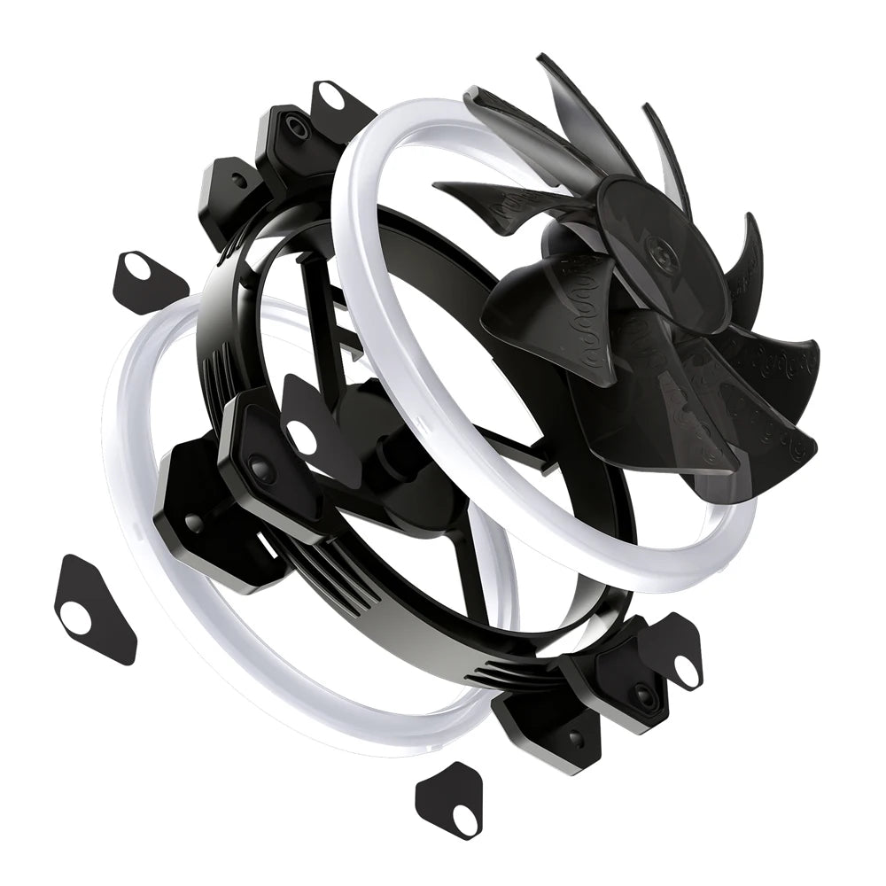 Darkflash DR11 Rgb Fan Ventoinha PC Controladora 120mm Computer Case Fan Kit 6pin Water Cooler CPU Cooling Fans Argb Ventilador