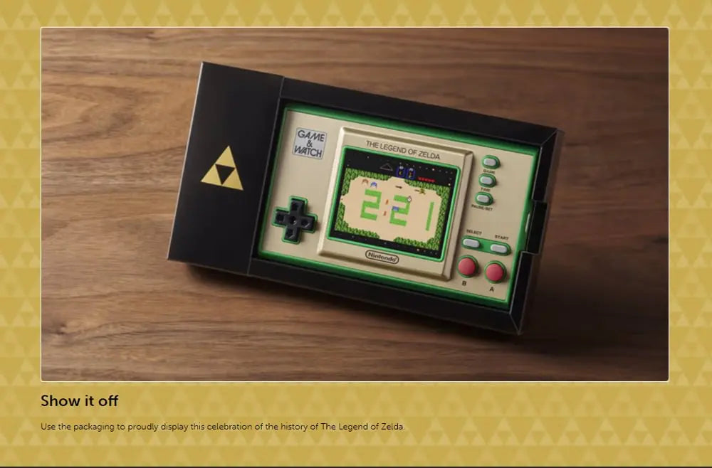 Nintendo Switch Game & Watch The Legend of Zelda Play Three Series Defining Games Includes Asia Version English Supported