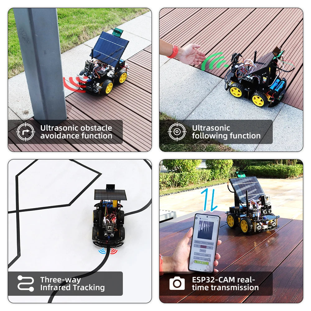 ESP32 Automation Robot Kits for Arduino Solar Charging Best Selling Consumer Electronics Artificial Intelligence Smart Robot Kit