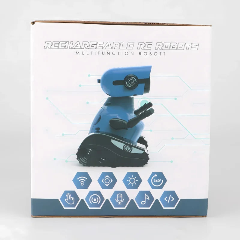 Smart Robots Emo Robot Dance Voice Command Touch Control Singing Dancing Talkking Interactive Toy Gift for Kids