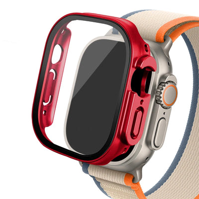 Glass+ Cover For Apple Watch case Ultra 2 49mm smartwatch Bumper+Screen Protector Tempered iwatch series apple watch Accessories