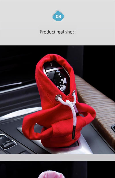 Hoodie Sweatshirt Gear Winter Hand Sweat Prevention Shift Knob Cover