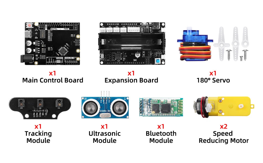 Complete Robot Starter Kit for Arduino Programming Design Great Fun Smart Robot Car Best Educational Automation Robotic Kit