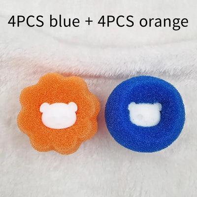 8pcs Washing Machine Sponge Cleaning Balls Lint Removal Laundry Anti-Tangling Decontaminating Cleaning Laundry Balls