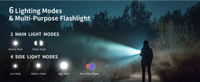 Warsun LED Keychain Flashlight USB-C Rechargeable 800Lm Portable Mini Torch Light Pocket Lantern Flood Work Light With Magnet