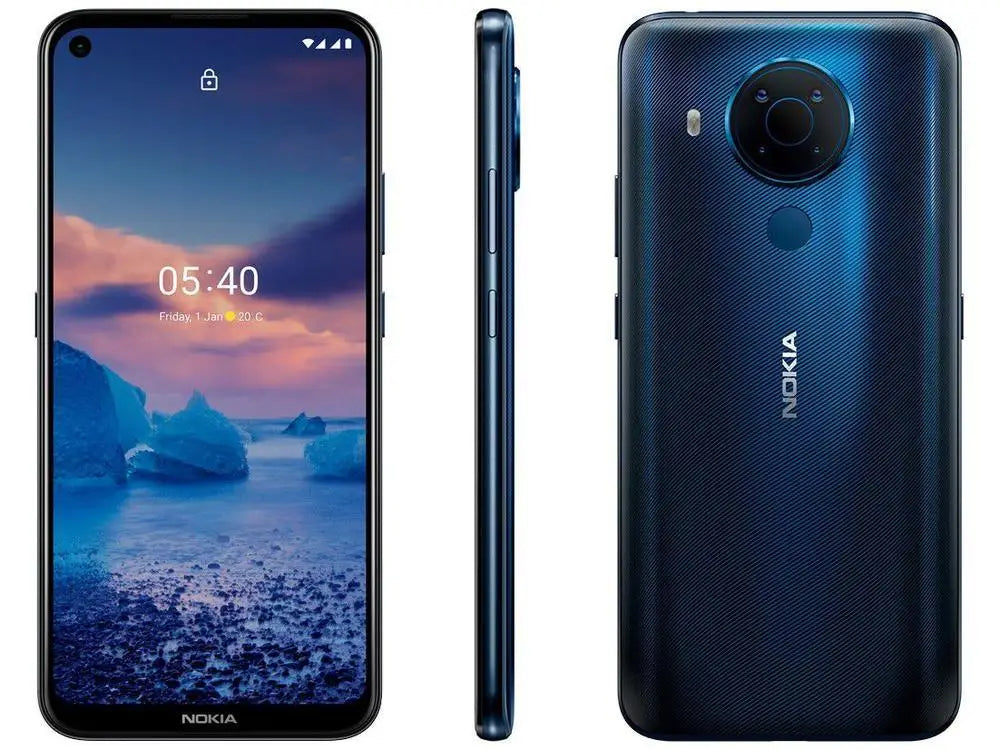 Smartphone Nokia 5.4 128GB Blue 4G 4GB RAM 6,39 ”Camera. Quad + Selfie 16MP with Office Package