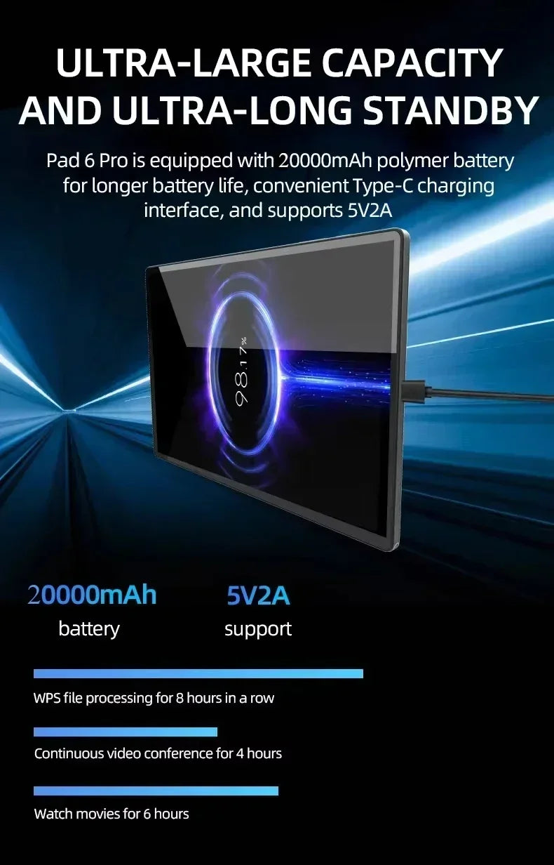 Pad 7 Pro Tablet 2025 NEW Original MI 11inch Snapdrago 8gen2  HD 4K Android 14 22GB+2T 20000mAh 5G Dual SIM WiFi GPS Tablet PC