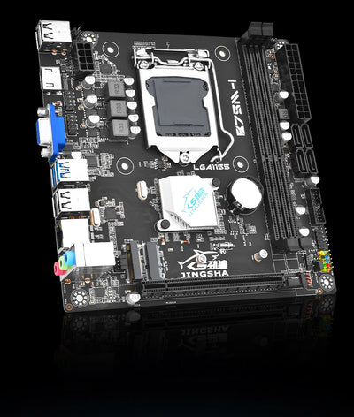 JINGSHA B75M-I mini itx LGA 1155 motherboard set with intel i5 3570 CPU + 2*8GB RAM DDR3 Kit motherboard combo diy computer