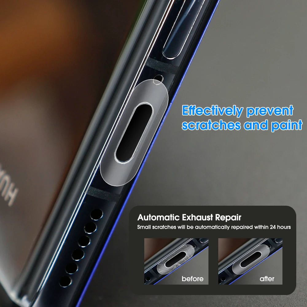 Universal Dust Plug Mobile Phone Speaker Anti Dust Mesh Sticker for iPhone Samsung Mi Charge Port Protector Cleaning Brush Set