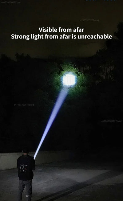 SMILING SHARK Outdoor Flashlight Strong Light Variable Focus with Floodlight Side Lights Mini Flashlight Lamp High Brightness