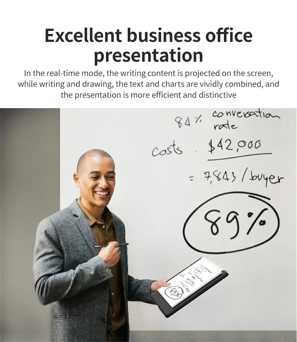 Aulidtech iNote Bluetooth Digital Smart Notebook A5 Paper Writing Board Tablet 10 Inch Smart Notebook Drawing Note Pad