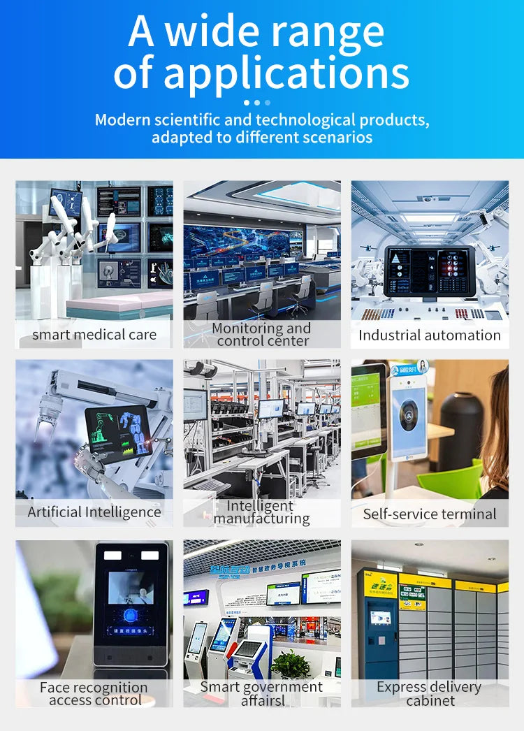 Waterproof Brightness Capacitive TouchScreen True Flat X86 Price 10.1Inch Embedded Industrial Tablet Computer Panel PC