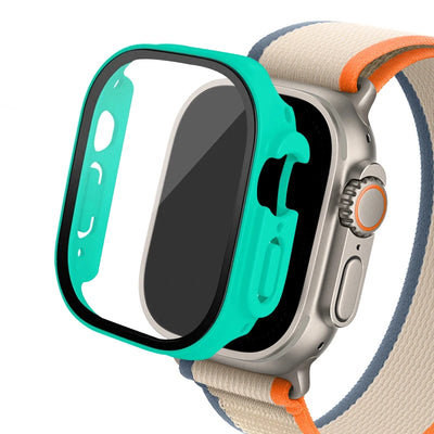 Glass+ Cover For Apple Watch case Ultra 2 49mm smartwatch Bumper+Screen Protector Tempered iwatch series apple watch Accessories