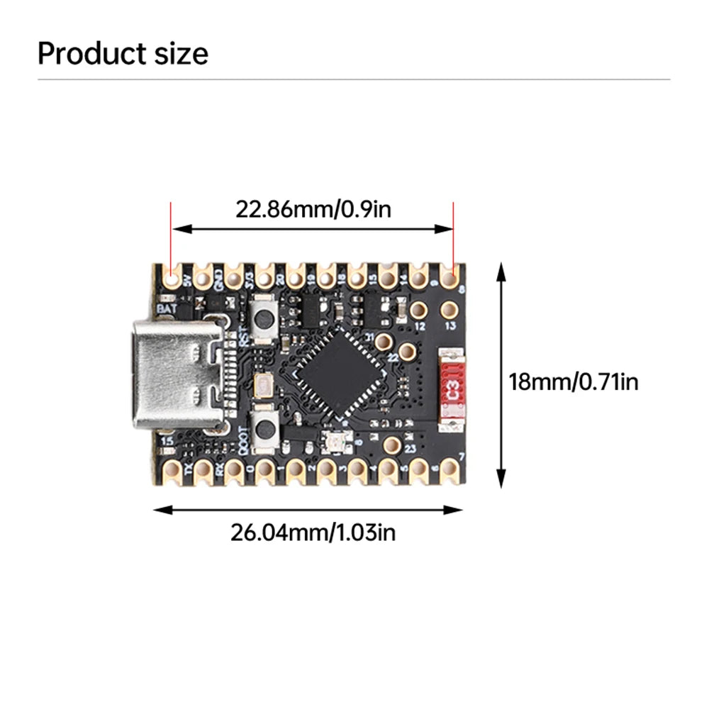 ESP32-C6 Development Board WiFi Bluetooth Module ESP32 C6 Microcontroller Programming Learning Controller Core Board RISC-V 32