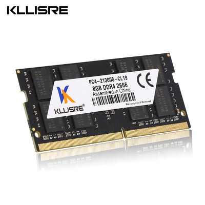 Kllisre DDR3 DDR4 8GB 4GB 16GB Laptop Ram 1333 1600 2400 2666 3200 DDR3L 204pin Sodimm Notebook Memory