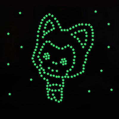 50 pcs Luminous Fluorescent Wall Stickers 3D Stars Glow In The Dark Wall Stickers For Kids Baby Room Bedroom Ceiling Home Decor