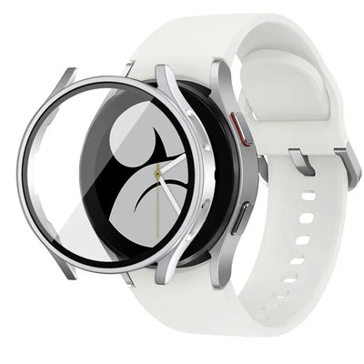 Tempered Glass+Case for Samsung Galaxy Watch 7/6/5/4 44mm 40mm Full PC bumper screen protector cover Galaxy watch FE Accessories
