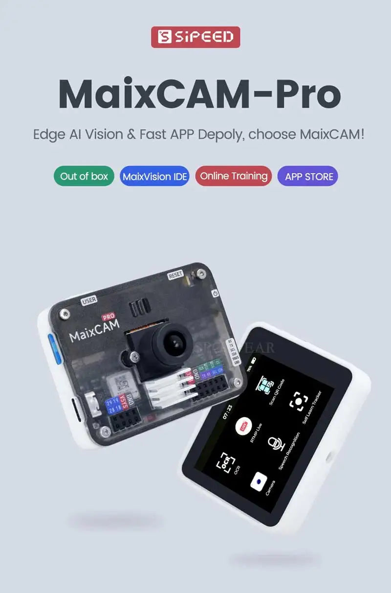 Sipeed MaixCAM Pro AI Camera Development Board Kit Image tracking Audio Yolo Contest 1TOPS NPU Built-in program
