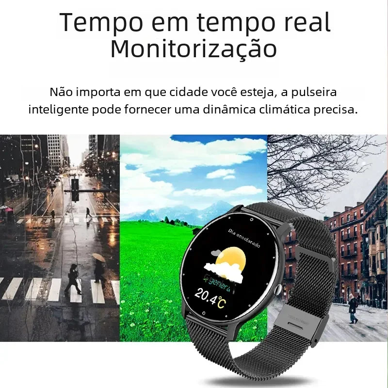 2024 Smart Watch Ladies Full Touch Screen Sports Fitness Watches  Waterproof Bluetooth Call Men Smartwatch Women For Android IOS
