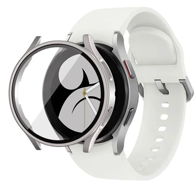 Tempered Glass+Case for Samsung Galaxy Watch 7/6/5/4 44mm 40mm Full PC bumper screen protector cover Galaxy watch FE Accessories