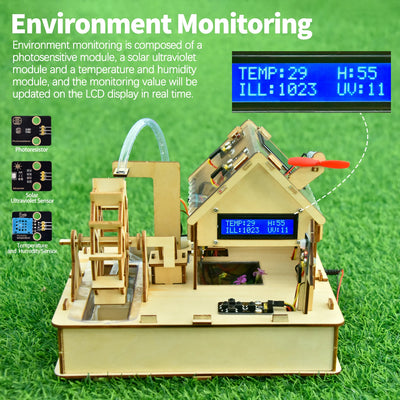 Keyestudio Smart Eco-Friendly House Starter Kit For Arduino Support C++ Programming  Learning Diy Electronic Kit