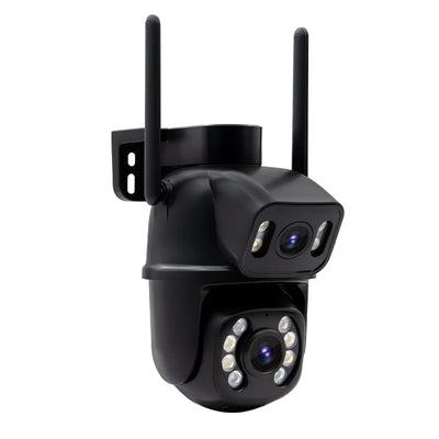 Icsee Black Wifi Surveillance Camera Security Camera Monitor 4K Ultra Hd Security Camera Wifi Waterproof Eug