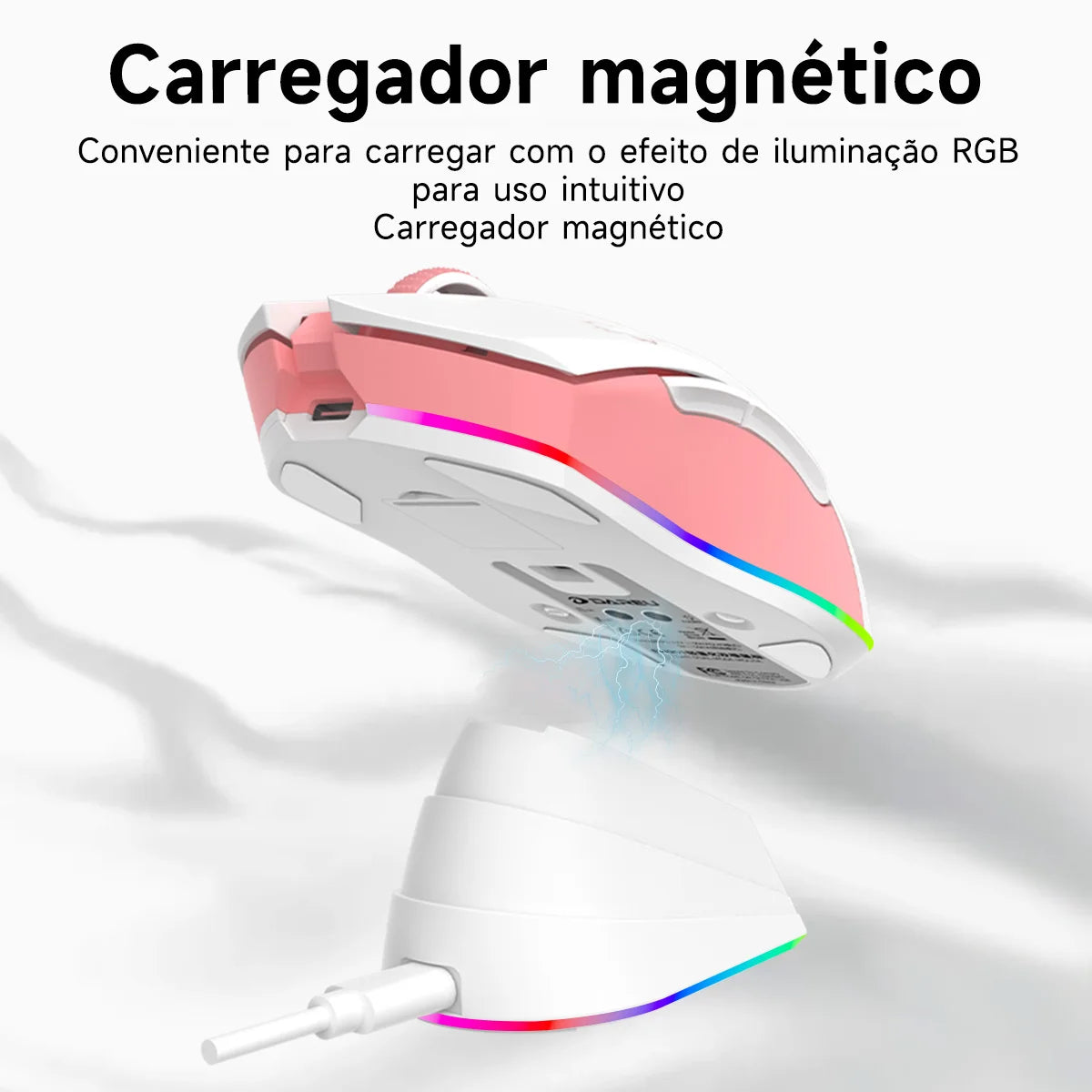 DAREU Dual Modes Gamer Mouse RGB 2.4G Wireless Wired Gaming Mice Built-in 930mAh Recharging Battery with Macro Set for PC Laptop