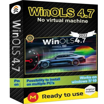 Newest ECU Programming Tool Winols 4.7 Software+ 93GB Damos Files +ECM TITANIUM 26100+ Immo Service Tool V1.2+Install Video Guid