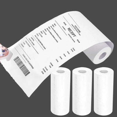 16Rolls Thermal Printer Papers 57x25mm Self-adhesive Thermal Papers HD Color Label Printers for Inkless Mini Portable Printer