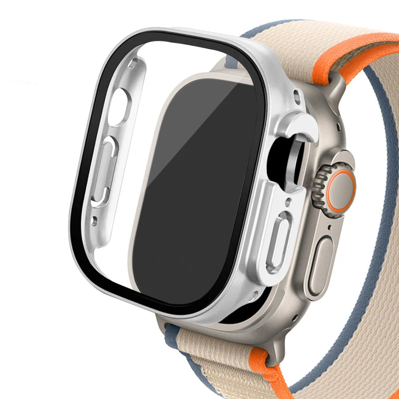 Glass+ Cover For Apple Watch case Ultra 2 49mm smartwatch Bumper+Screen Protector Tempered iwatch series apple watch Accessories