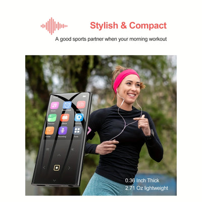 32GB Portable Digital Lossless Music MP3 Player With 2.4-inch Screen, Built-in Speaker,Supports Up To 128GB TF Card