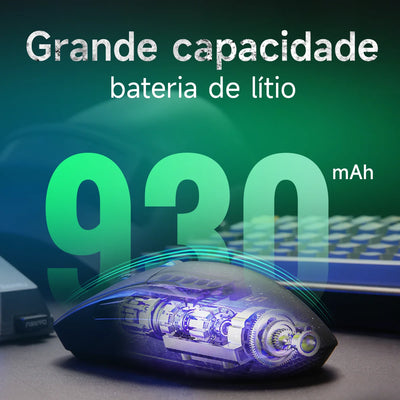 DAREU PC Gaming Mouse Tri-mode Connect Bluetooth Wired 2.4G Wireless Mice with Charging Base KBS Buttons Mous for Laptop Gamer