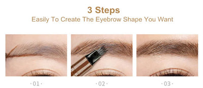 5 Colors Microblading Eyebrow Pen Waterproof Liquid Eyebrow Pencil Long Lasting Eyebrow  Pen 4 oints eyebrow pen Cosmetics