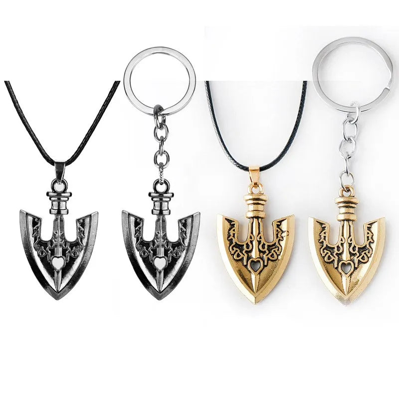 Anime JOJOS BIZARRE ADVENTURE Necklace Kujo Jotaro Arrow Metal Pendant Chain Choker Necklaces Charm Gifts Jewelry collares