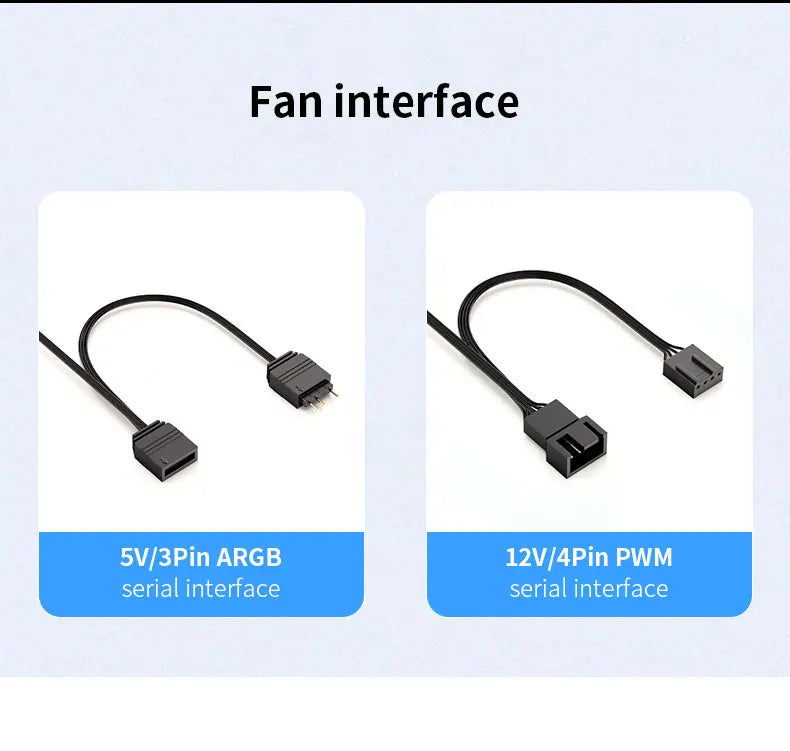 TEUCER Prism4 Pro ARGB Fan 120mm PC Case Fan Kit 4pin PWM CPU Cooling Fans 3pin 5v RGB 12cm Gaming Computer Fan