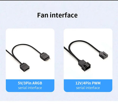 TEUCER Prism4 Pro ARGB Fan 120mm PC Case Fan Kit 4pin PWM CPU Cooling Fans 3pin 5v RGB 12cm Gaming Computer Fan